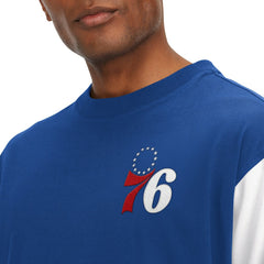 Royal Philadelphia 76ers Tommy Jeans Richie Color Block Long Sleeve T-Shirt | NBA