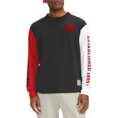 Black Toronto Raptors Tommy Jeans Richie Color Block Long Sleeve T-Shirt | NBA