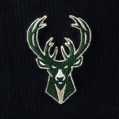 Black Milwaukee Bucks Touch Women's End Line Velour Pullover Hoodie | NBA