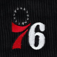 Black Philadelphia 76ers Touch Women's End Line Velour Pullover Hoodie | NBA
