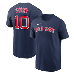 Trevor Story Boston Red Sox Nike Name & Number T-Shirt - MLB T-shirts