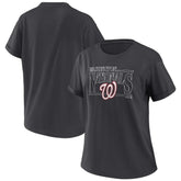 Washington Nationals WEAR by Erin Andrews Women's Oversized Boyfriend T-Shirt - MLB T-shirts