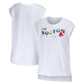 Boston Red Sox WEAR by Erin Andrews Women's Greetings From T-Shirt - MLB T-shirts