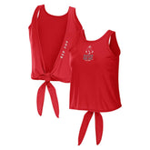 Boston Red Sox WEAR by Erin Andrews Women's Open Back Twist Tie Tank Top - MLB Tanks