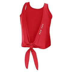 Boston Red Sox WEAR by Erin Andrews Women's Open Back Twist Tie Tank Top - MLB Tanks