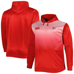 Cincinnati Reds Fade Sublimated Fleece Pullover Hoodie - MLB Hoodies