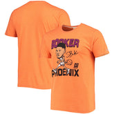 Heathered Orange Devin Booker Phoenix Suns Homage Caricature Tri-Blend T-Shirt | NBA