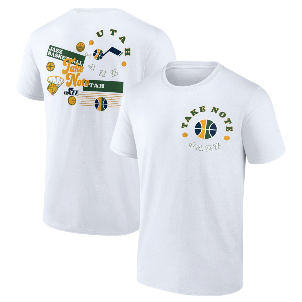 White Utah Jazz Street Collective T-Shirt | NBA