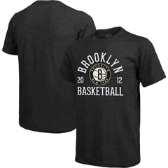Heathered Black Brooklyn Nets Majestic Threads Ball Hog Tri-Blend T-Shirt | NBA