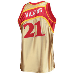 Gold Dominique Wilkins Atlanta Hawks 75th Anniversary 1986/87 Hardwood Classics Swingman Jersey | NBA