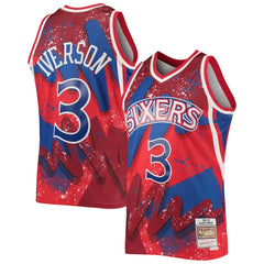 Red Allen Iverson Philadelphia 76ers Hardwood Classics 1996/97 Hyper Hoops Swingman Jersey | NBA