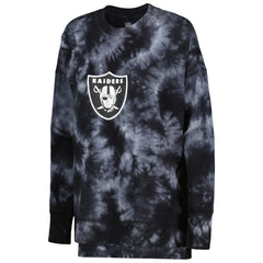 Las Vegas Raiders MSX by Michael Strahan Women's Bailey Tie-Dye Pullover Sweatshirt | NFL New