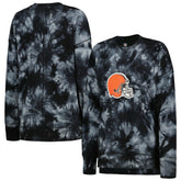 Cleveland Browns MSX by Michael Strahan Women's Bailey Tie-Dye Tri-Blend Pullover Sweatshirt | NFL Hot