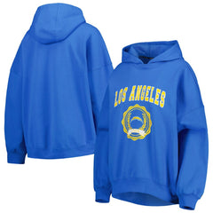 Los Angeles Chargers Tommy Hilfiger Women's Becca Drop Shoulder Pullover Hoodie | NFL Sale