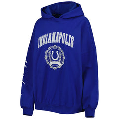 Indianapolis Colts Tommy Hilfiger Women's Becca Drop Shoulder Pullover Hoodie | NFL Outlet