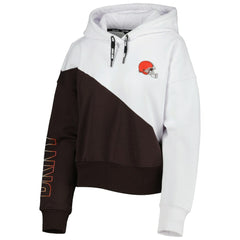Cleveland Browns DKNY Sport Women's Bobbi Color Blocked Pullover Hoodie | NFL Sale