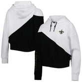 New Orleans Saints DKNY Sport Women's Bobbi Color Blocked Pullover Hoodie | NFL On sale