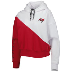 Tampa Bay Buccaneers DKNY Sport Women's Bobbi Color Blocked Pullover Hoodie | NFL Discount