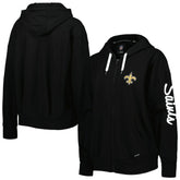 New Orleans Saints MSX by Michael Strahan Women's Emerson Lightweight Full-Zip Hoodie | NFL Near me