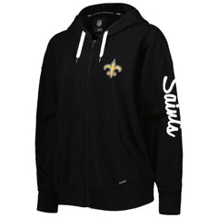 New Orleans Saints MSX by Michael Strahan Women's Emerson Lightweight Full-Zip Hoodie | NFL Near me
