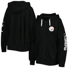 Pittsburgh Steelers MSX by Michael Strahan Women's Emerson Lightweight Full-Zip Hoodie | NFL Sale