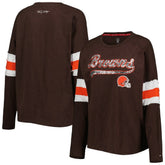 Cleveland Browns Tommy Hilfiger Women's Justine Long Sleeve Tunic T-Shirt | NFL New