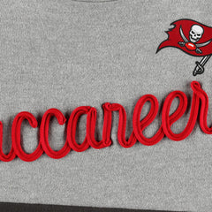 Tampa Bay Buccaneers Touch Women's Outfield Deep V-Back Waist Length Pullover Sweatshirt | NFL Outlet