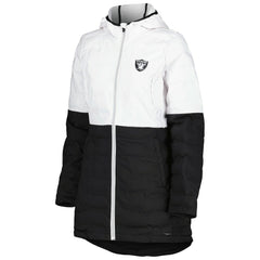 Las Vegas Raiders MSX by Michael Strahan Women's Willow Quilted Hoodie Full-Zip Jacket | NFL Near me