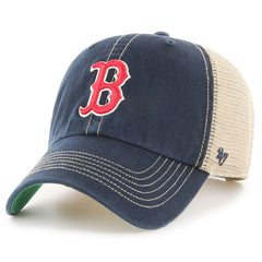 Boston Red Sox '47 Team Logo Trawler Clean Up Trucker Snapback Hat - MLB Hats