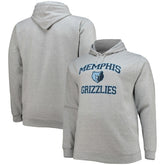 Heathered Gray Memphis Grizzlies Big & Tall Heart & Soul Pullover Hoodie | NBA
