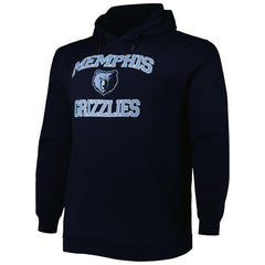Navy Memphis Grizzlies Big & Tall Heart & Soul Pullover Hoodie | NBA