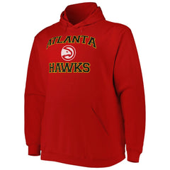 Red Atlanta Hawks Big & Tall Heart & Soul Pullover Hoodie | NBA