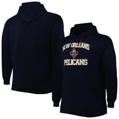Navy New Orleans Pelicans Big & Tall Heart & Soul Pullover Hoodie | NBA