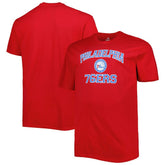 Red Philadelphia 76ers Big & Tall Heart & Soul T-Shirt | NBA