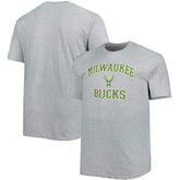 Heathered Gray Milwaukee Bucks Big & Tall Heart & Soul T-Shirt | NBA