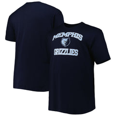 Navy Memphis Grizzlies Big & Tall Heart & Soul T-Shirt | NBA