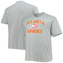 Heathered Gray Atlanta Hawks Big & Tall Heart & Soul T-Shirt | NBA