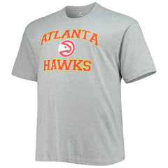 Heathered Gray Atlanta Hawks Big & Tall Heart & Soul T-Shirt | NBA