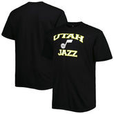 Black Utah Jazz Big & Tall Heart & Soul T-Shirt | NBA