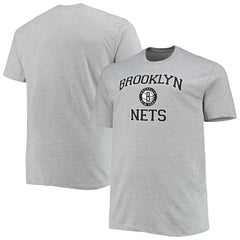Heathered Gray Brooklyn Nets Big & Tall Heart & Soul T-Shirt | NBA