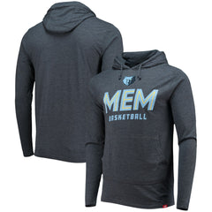 Heathered Navy Memphis Grizzlies Sportiqe Practice Shoot Around Rowan Tri-Blend Pullover Hoodie | NBA