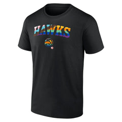 Black Atlanta Hawks Logo Pride T-Shirt | NBA