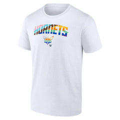 White Charlotte Hornets Pride T-Shirt | NBA