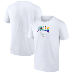 White Chicago Bulls Pride T-Shirt sale | NBA