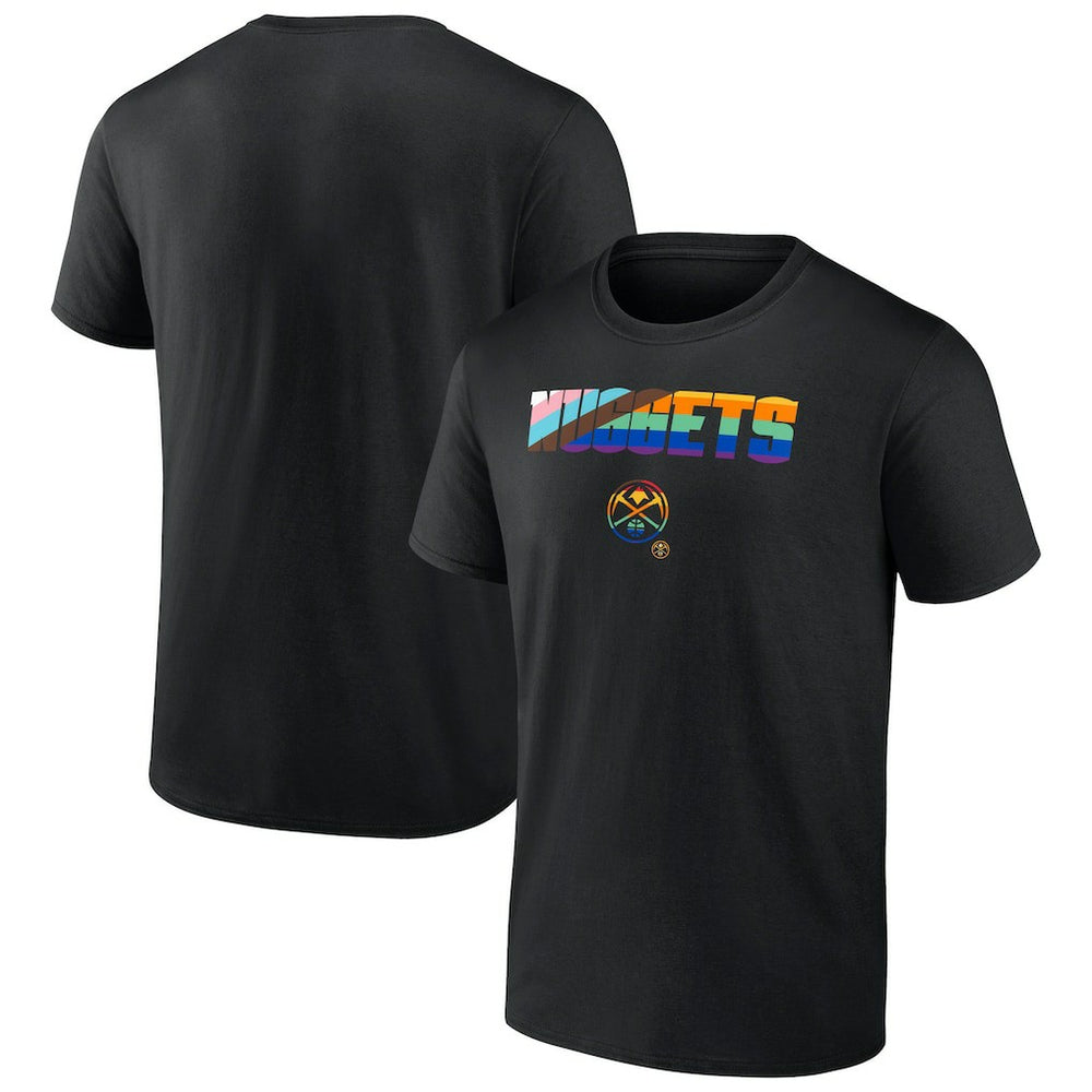 Black Denver Nuggets Pride T-Shirt sale | NBA
