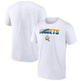 White Denver Nuggets Pride T-Shirt sale | NBA