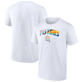 White Detroit Pistons Pride T-Shirt sale | NBA