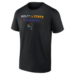 Black Golden State Warriors Logo Pride T-Shirt sale | NBA