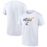 White Miami Heat Pride T-Shirt | NBA
