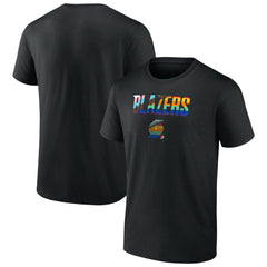 Black Portland Trail Blazers Pride T-Shirt | NBA